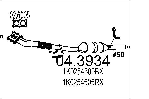 1K0254500BX