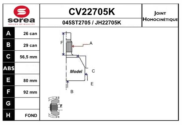 CV22705K
