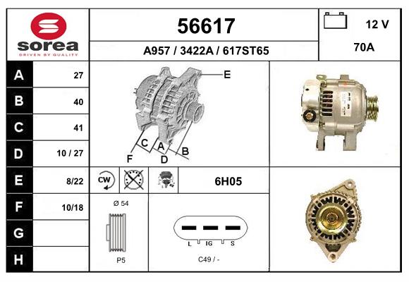 56617