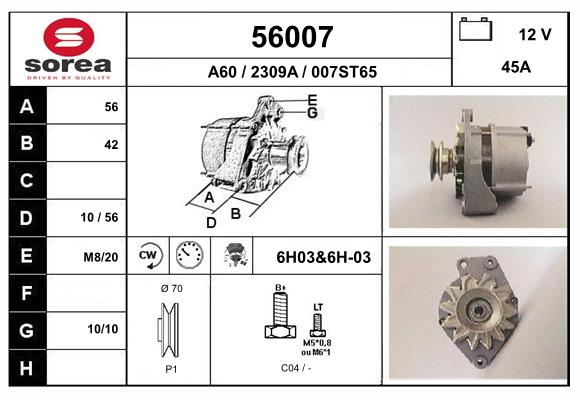 56007