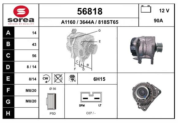 56818