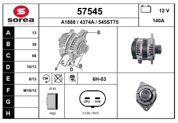 57545