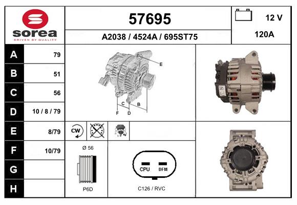57695