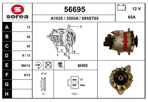 56695