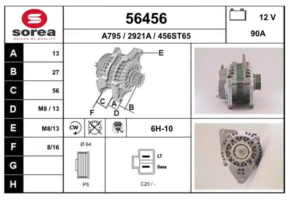 56456
