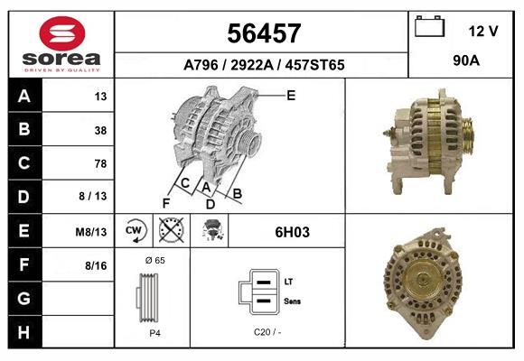 56457