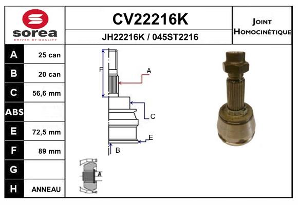 CV22216K