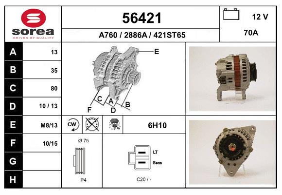 56421
