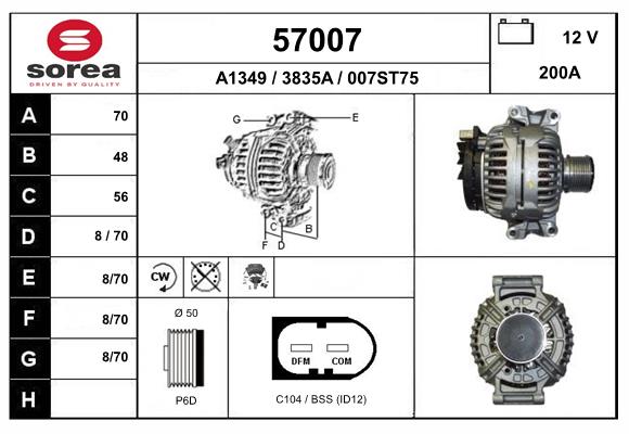 57007