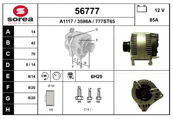 56777