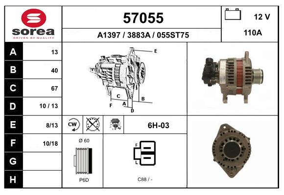 57055