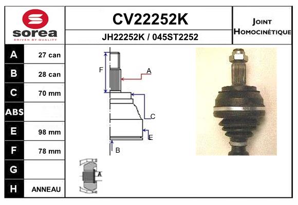 CV22252K