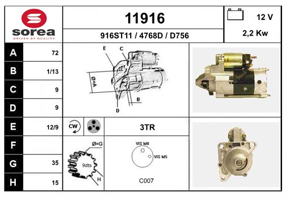 11916
