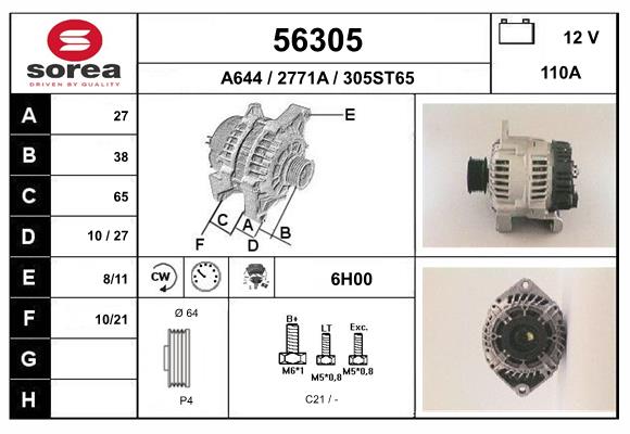 56305