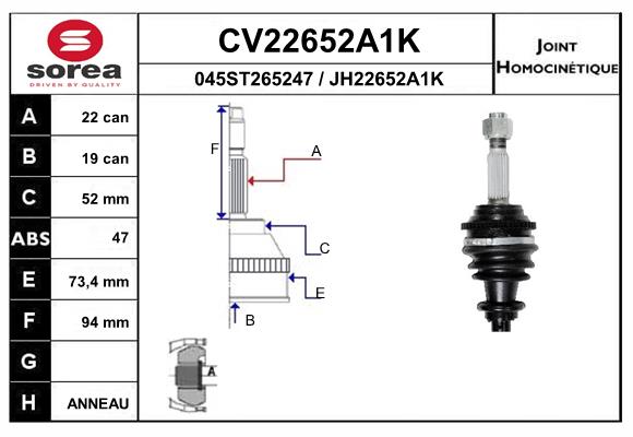 CV22652A1K