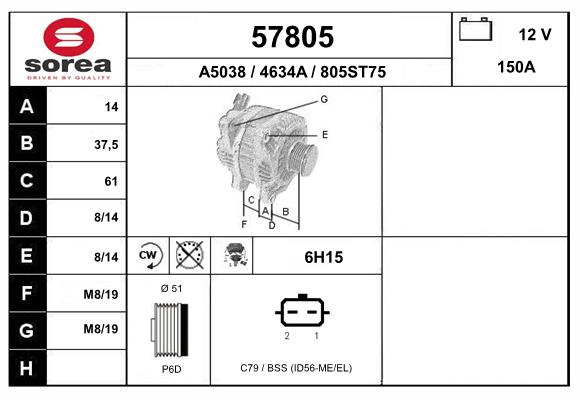 57805
