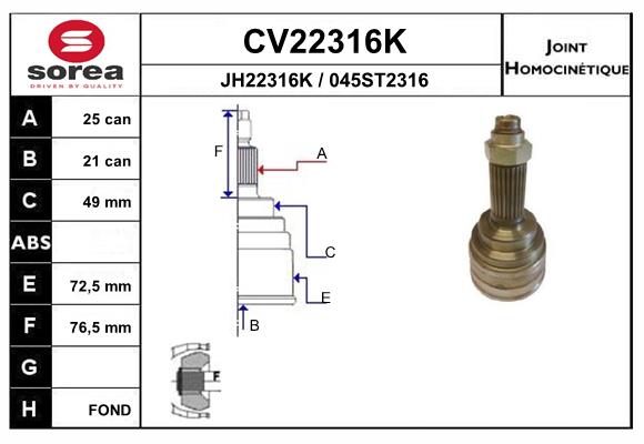 CV22316K
