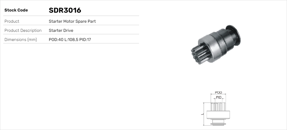 SDR3016