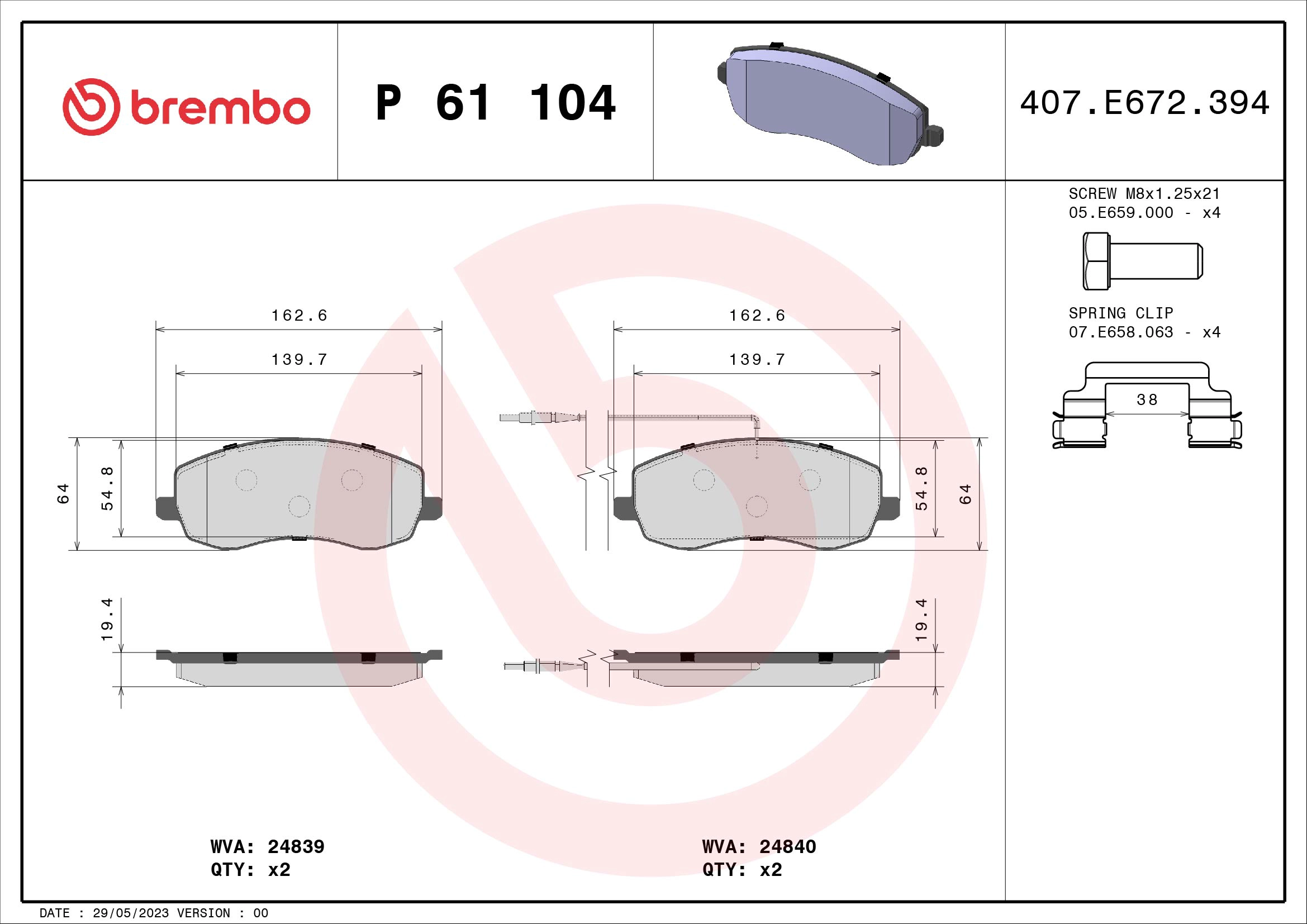 P 61 104